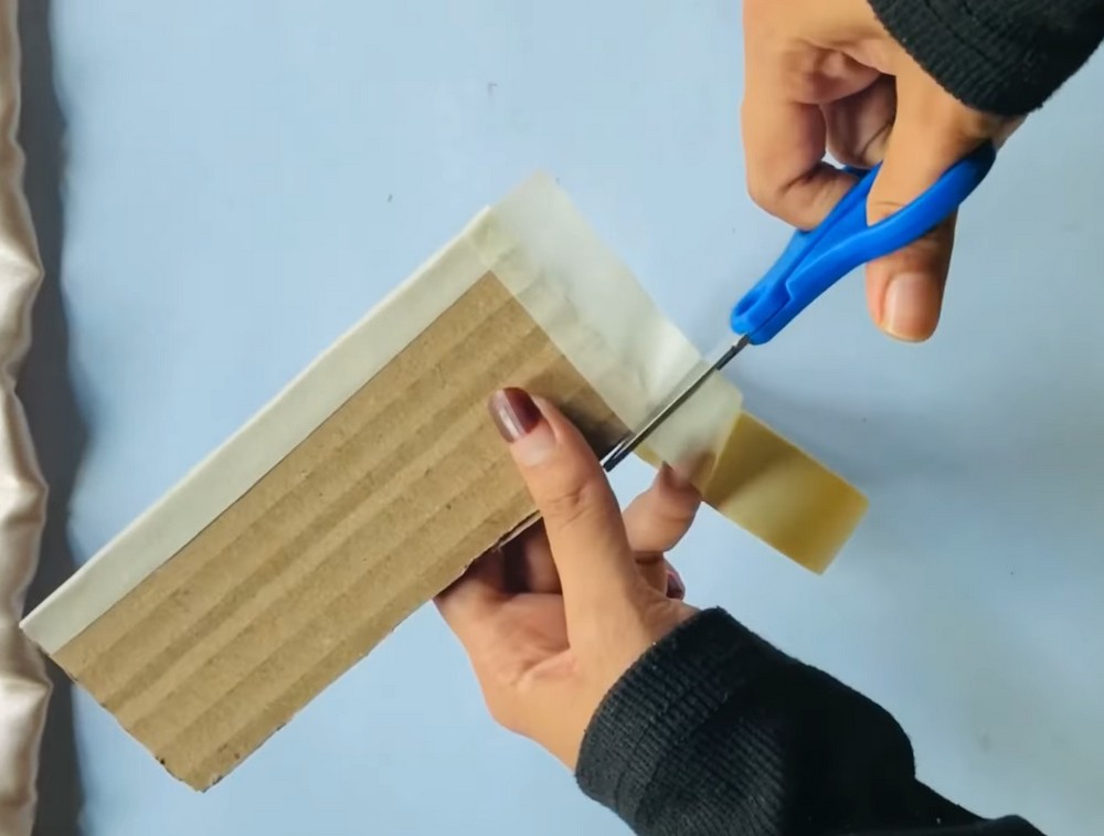 Cardboard wall decor idea