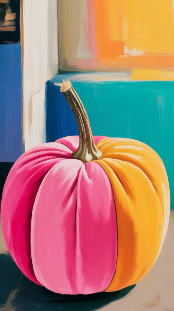 Fabric Wrapped Pumpkin Art