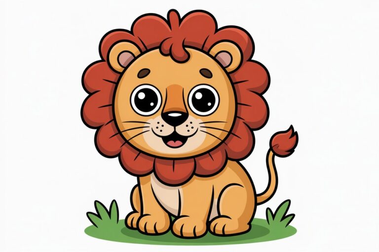 How To Draw Easy Lion Paper Drawing