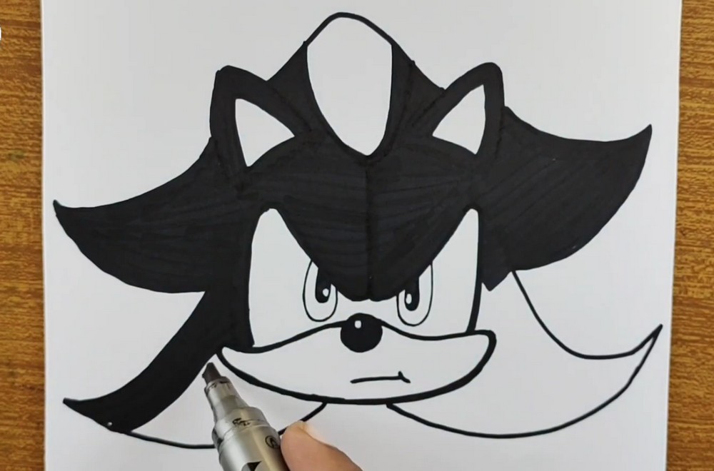 How to Draw Shadow the Hedgehog