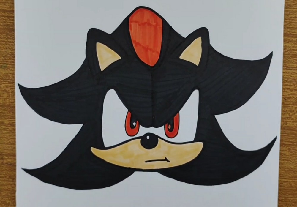 How to Draw Shadow the Hedgehog