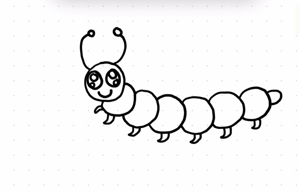 How to Draw a Caterpillar