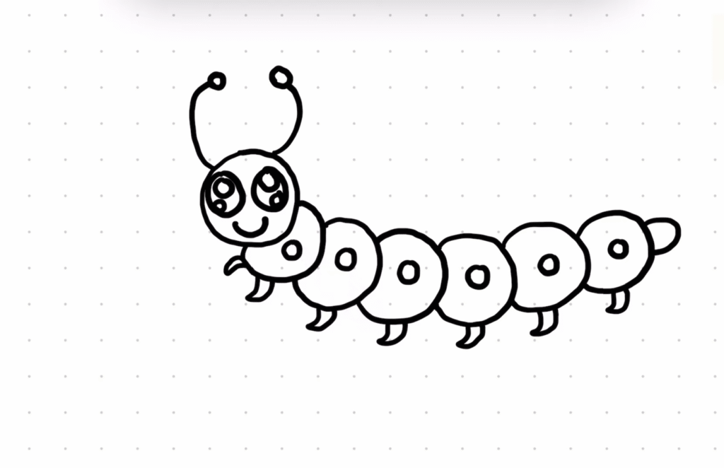 How to Draw a Caterpillar