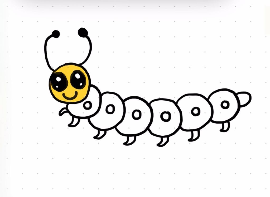 How to Draw a Caterpillar