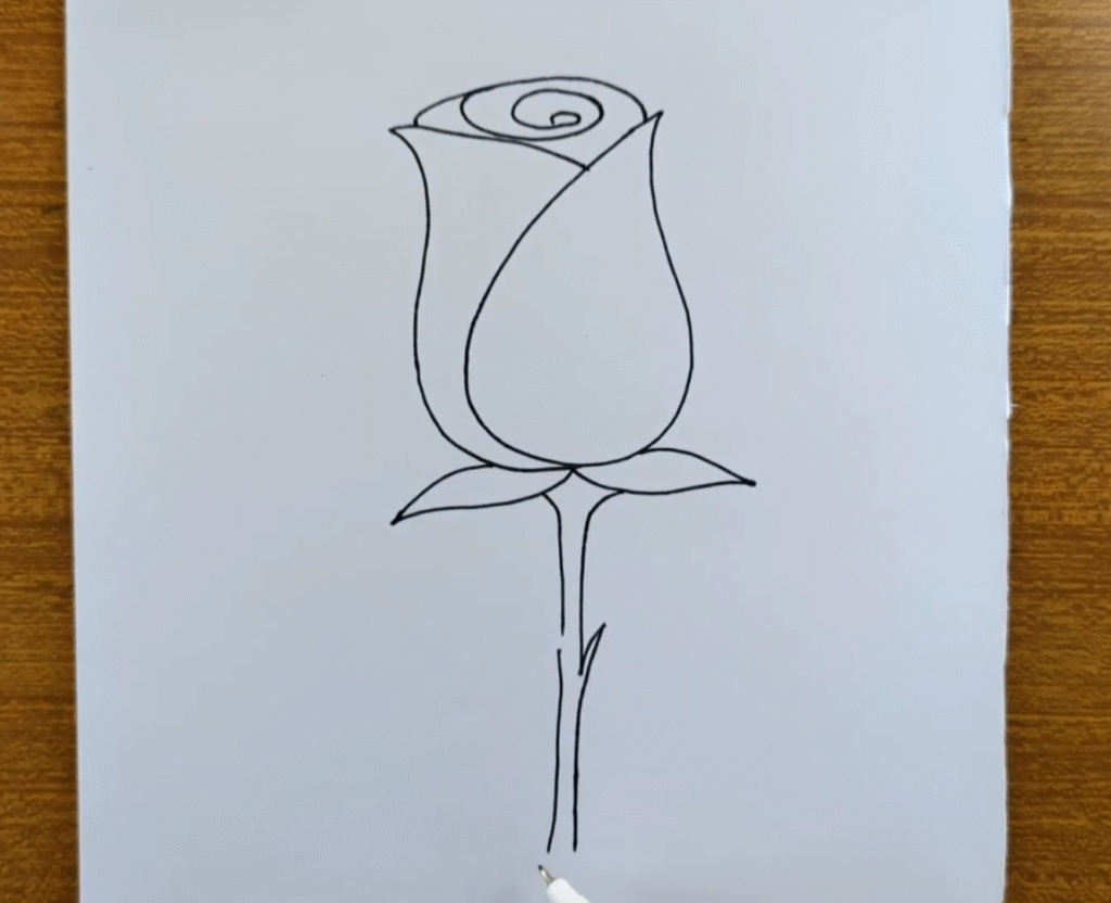 How to Draw a Cute Rose with Face