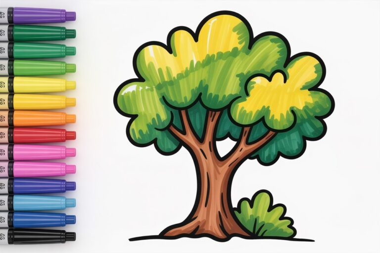 How to Draw a Tree Step by Step