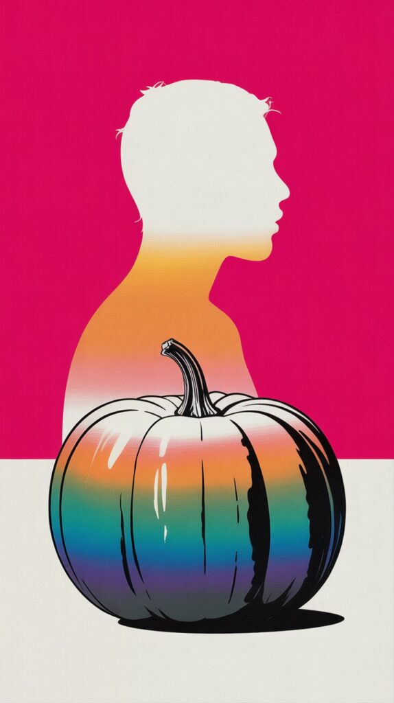 Ombré Painted Pumpkin Art