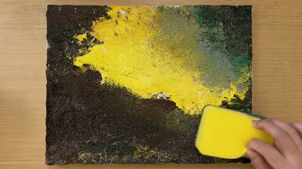 Painting a Yellow Forest Road