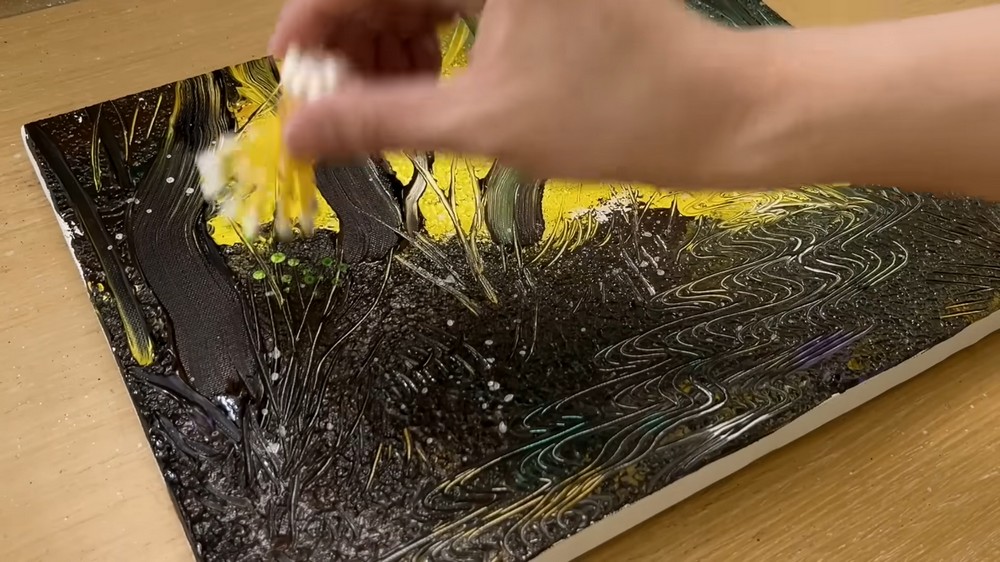 Painting a Yellow Forest Road