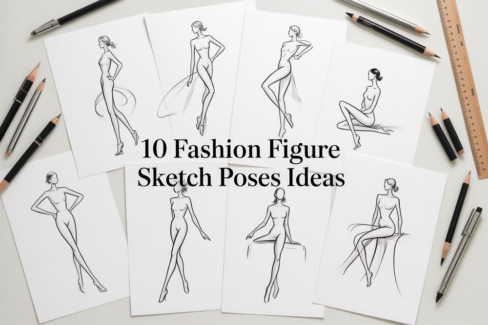 10 Fashion Figure Sketch Poses Ideas