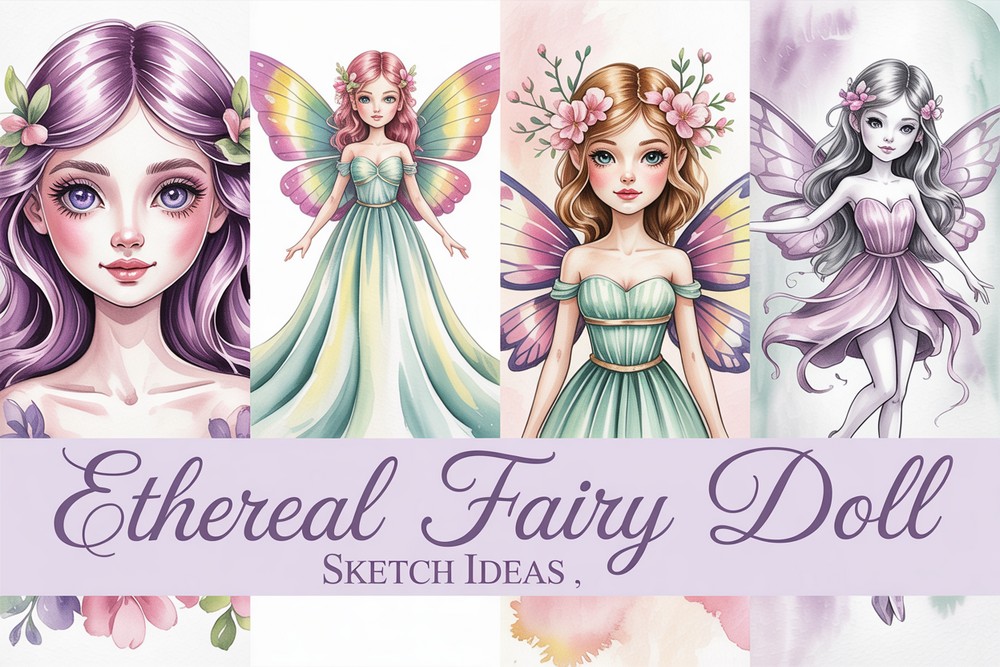 12 Ethereal Fairy Doll Sketch Ideas