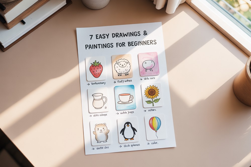 Easy Drawings & Paintings For Beginners