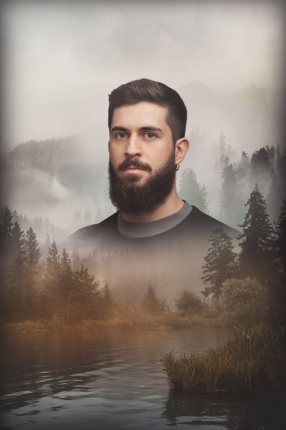 Background tones that shape the face