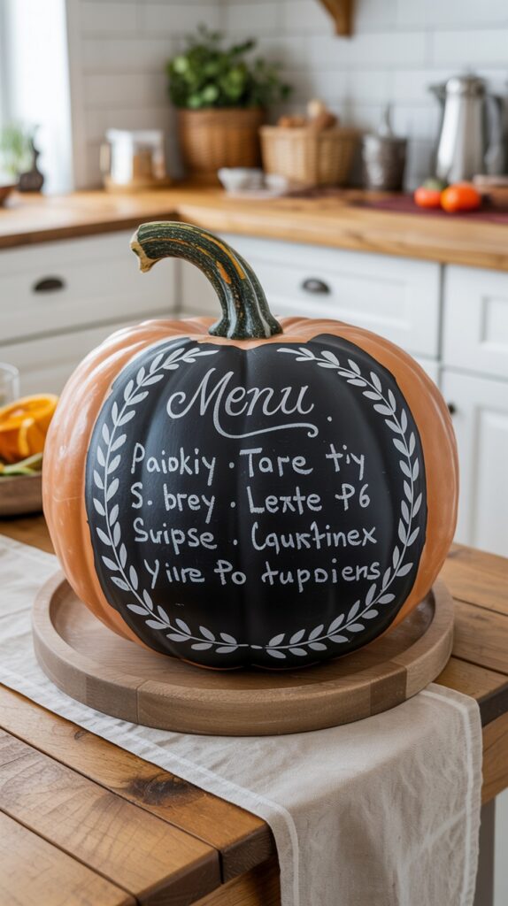 Chalkboard Label Pumpkin Painting
