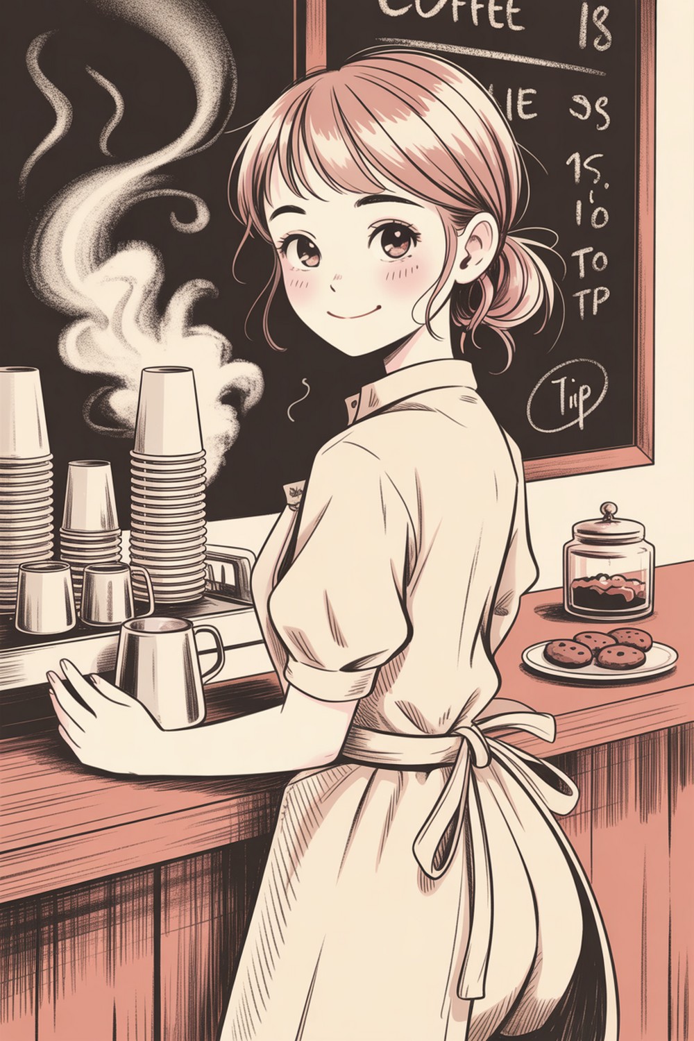 Cozy Cafe Barista