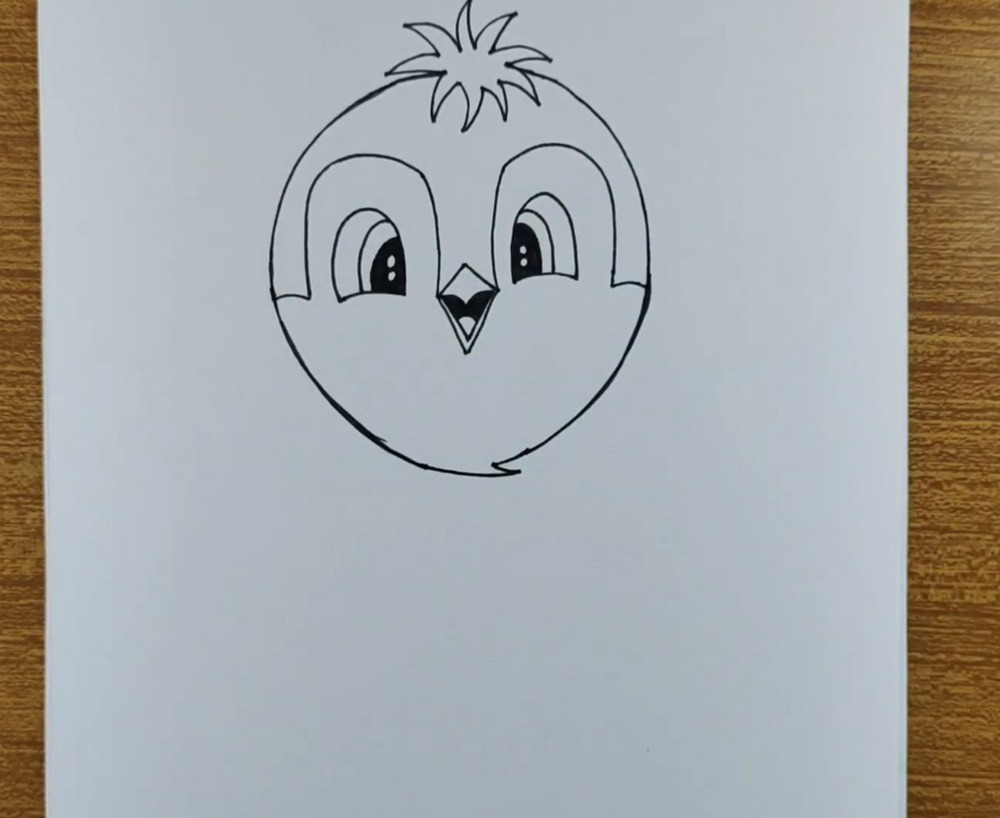 Cute Blue & Yellow Bird Drawing and Coloring Tutorial