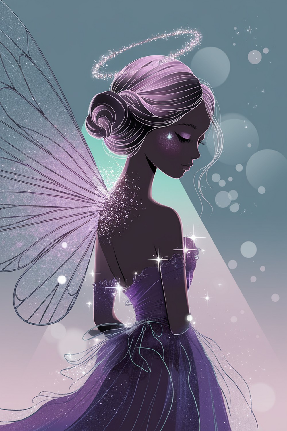 Dreamy backgrounds halos, sparkles, and vignettes