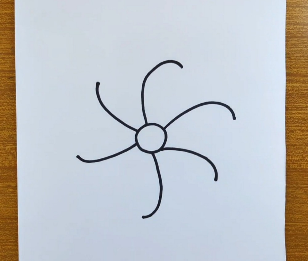 Easy Flower Drawing for Beginners