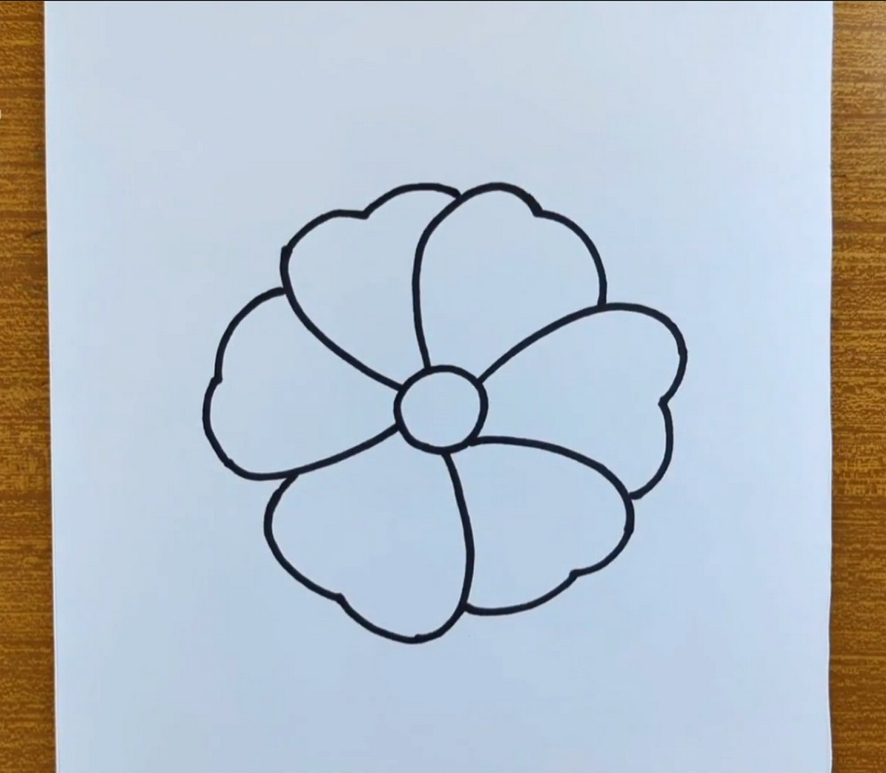 Easy Flower Drawing for Beginners