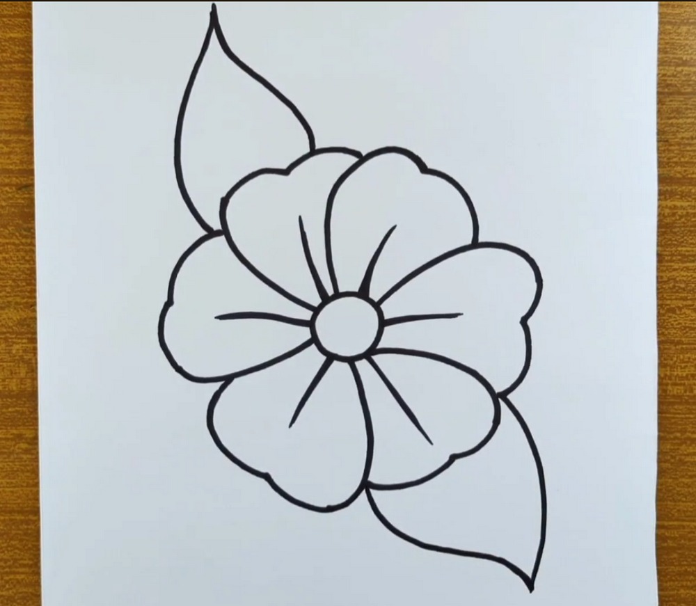 Easy Flower Drawing for Beginners