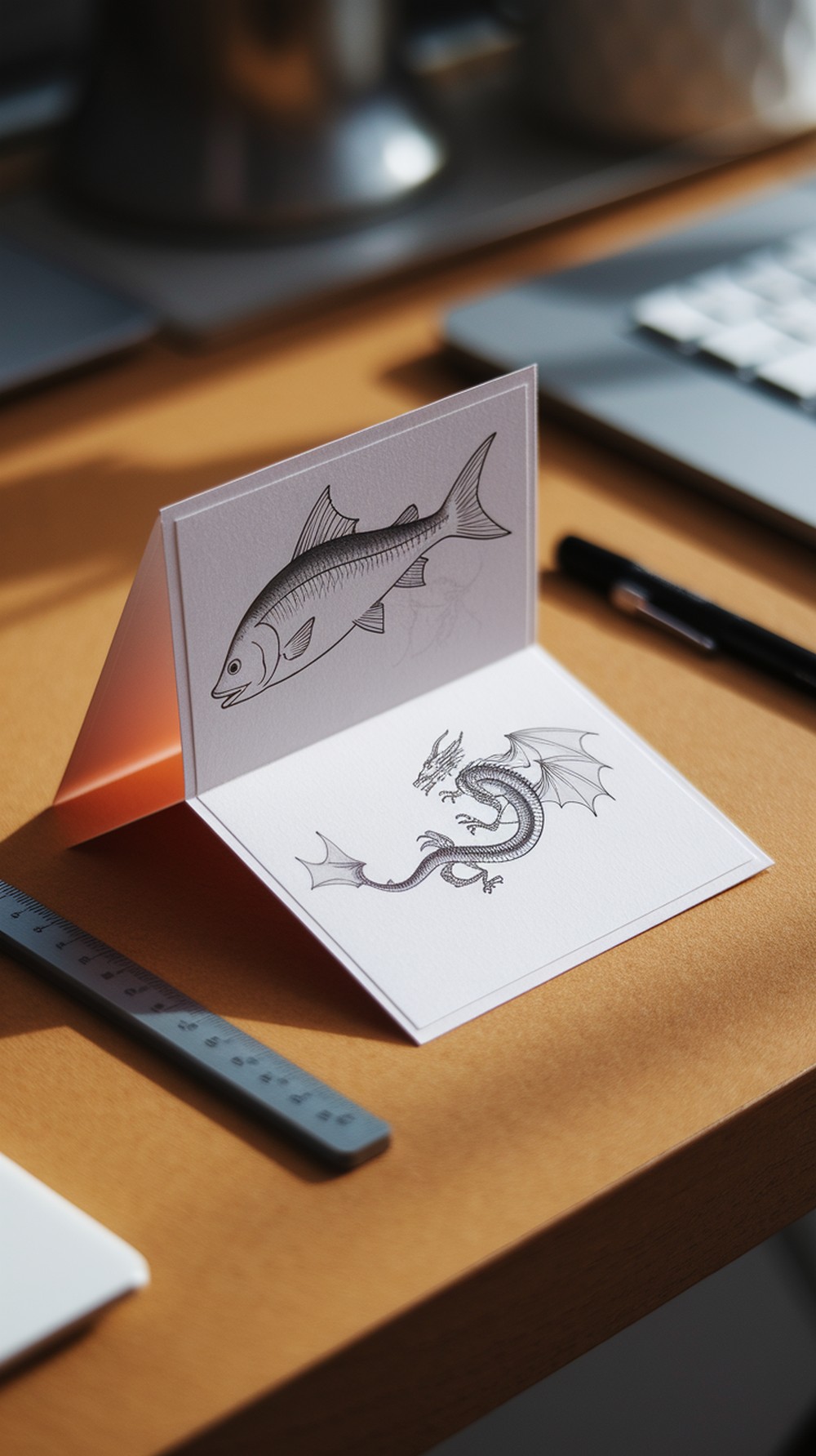 Fold-and-Reveal Paper Flip Illusions