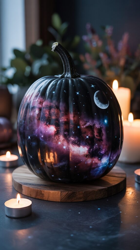 Galaxy Pumpkin Painting