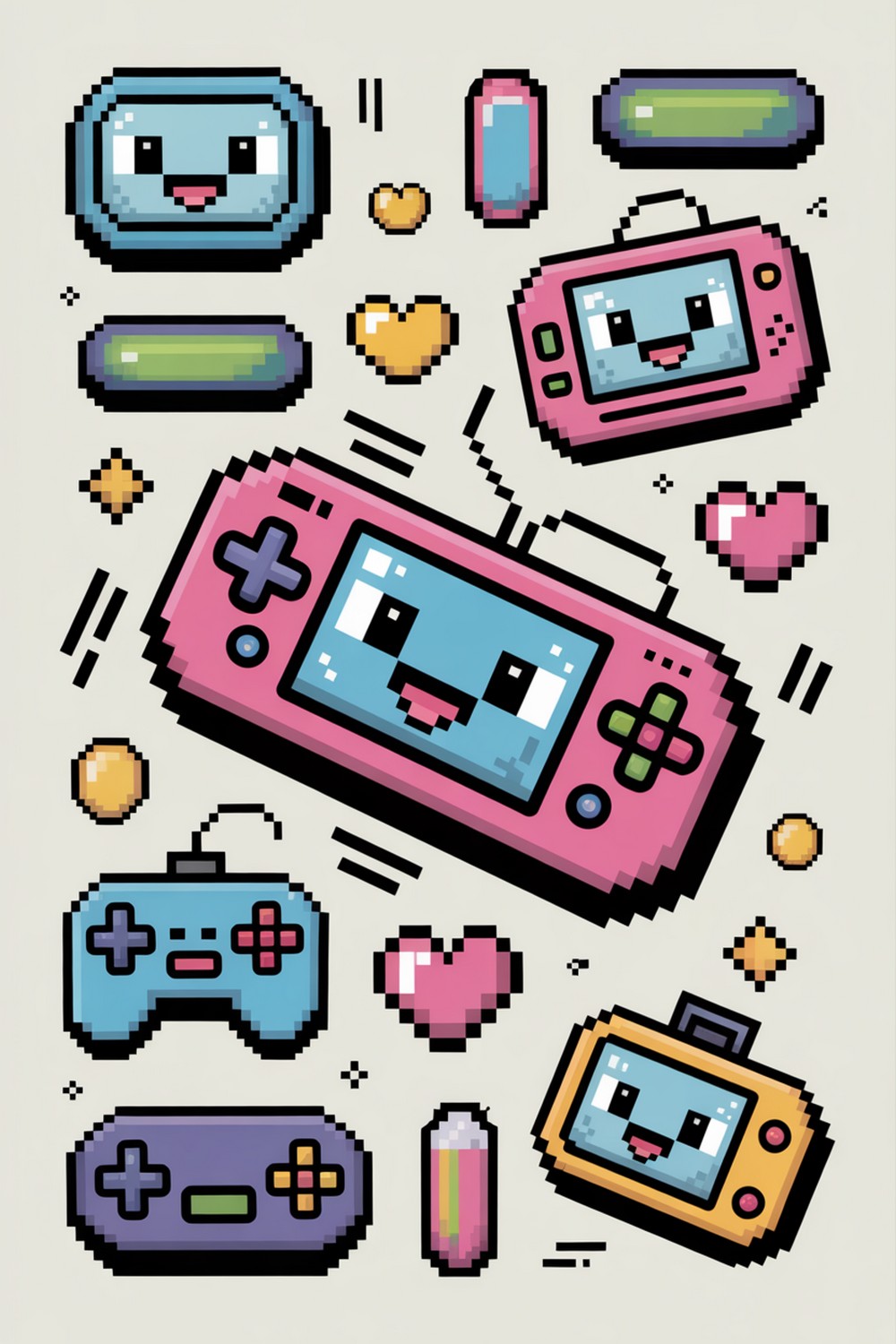 Gamer Vibes & Pixel Charms