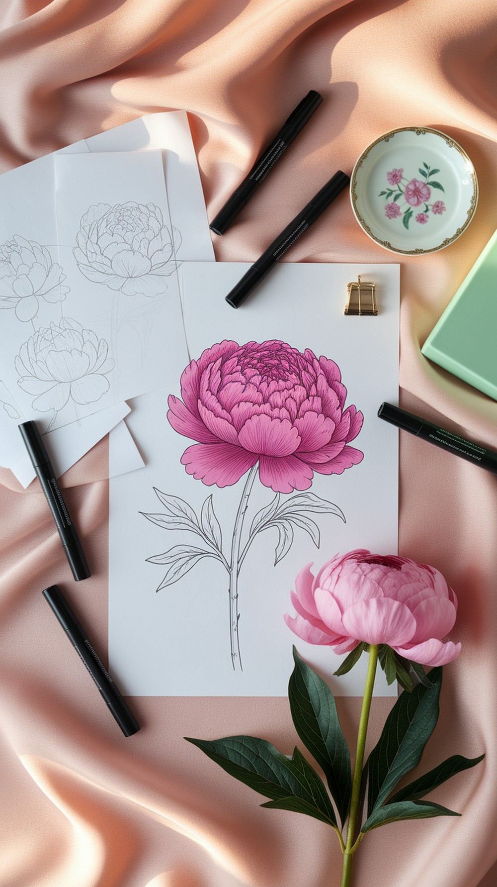 Garden Peony Study