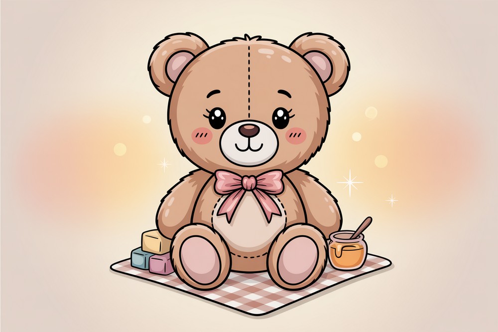How to Draw Cute Teddy Bear