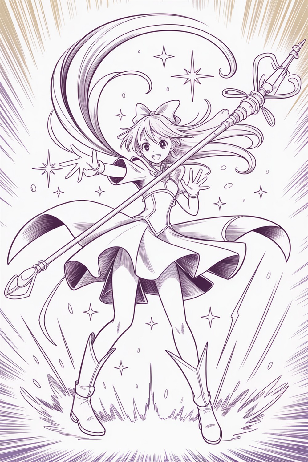 Magical Girl Action Pose
