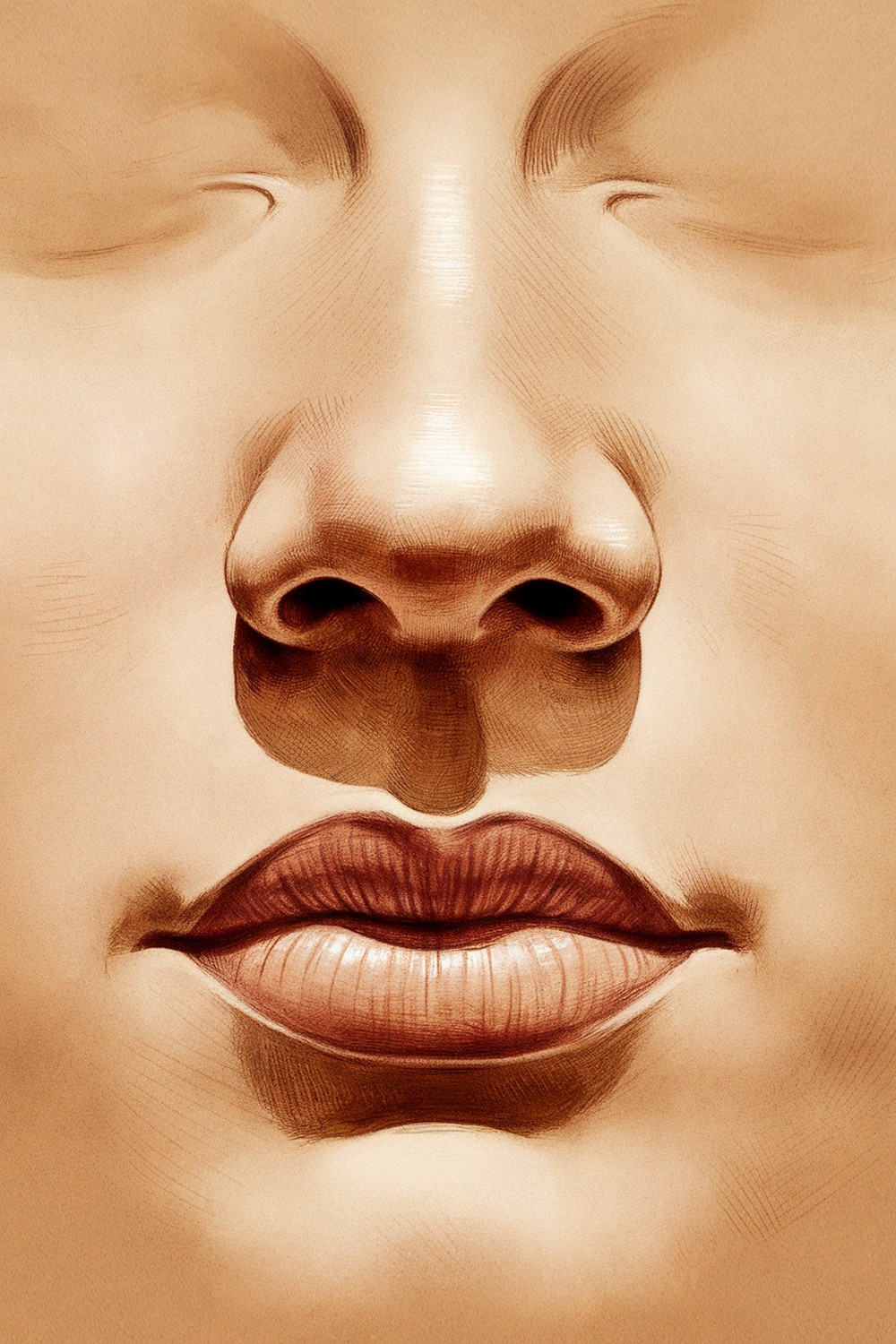 Noses and mouths with breathable softness