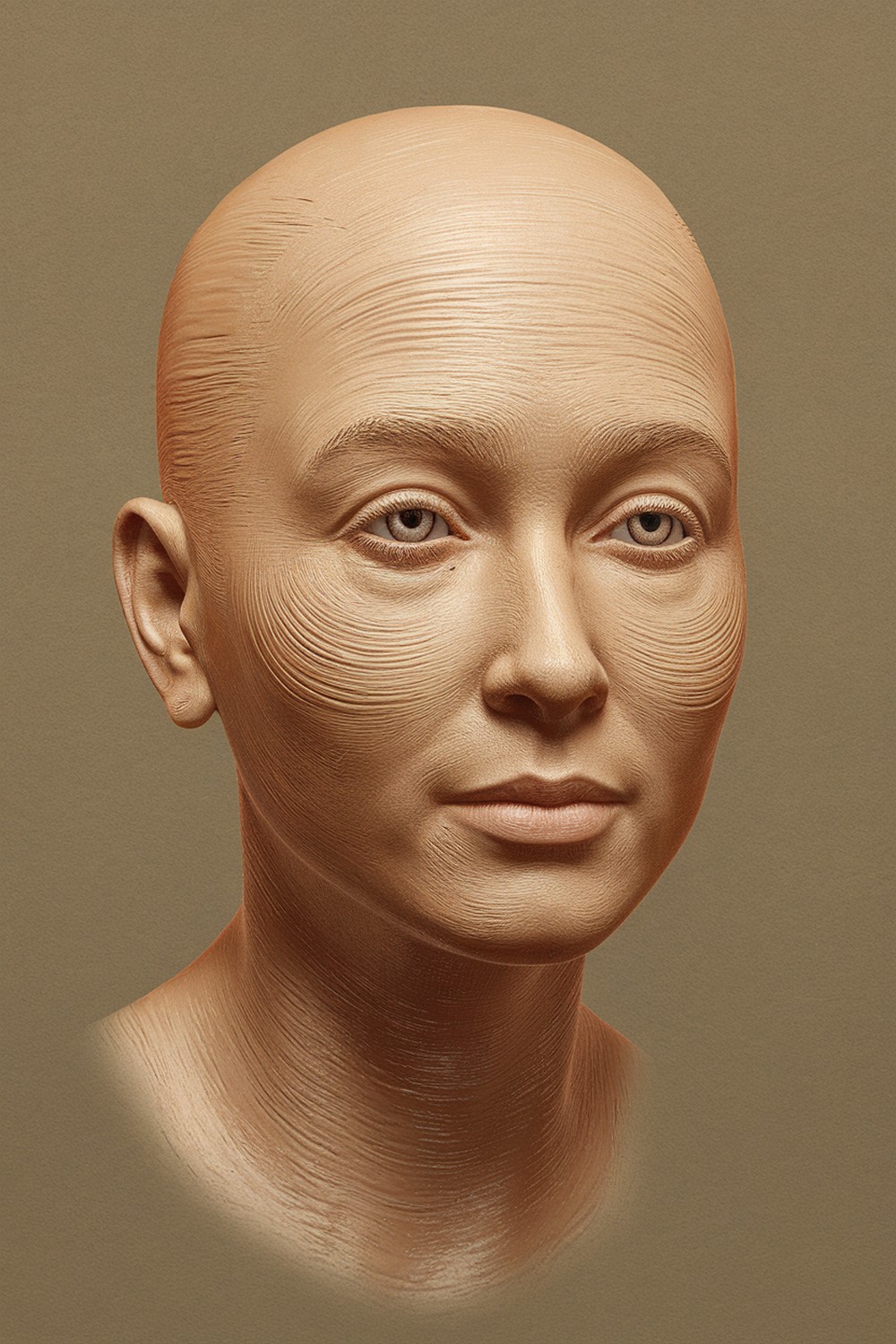 Skin texture without visible “dots”