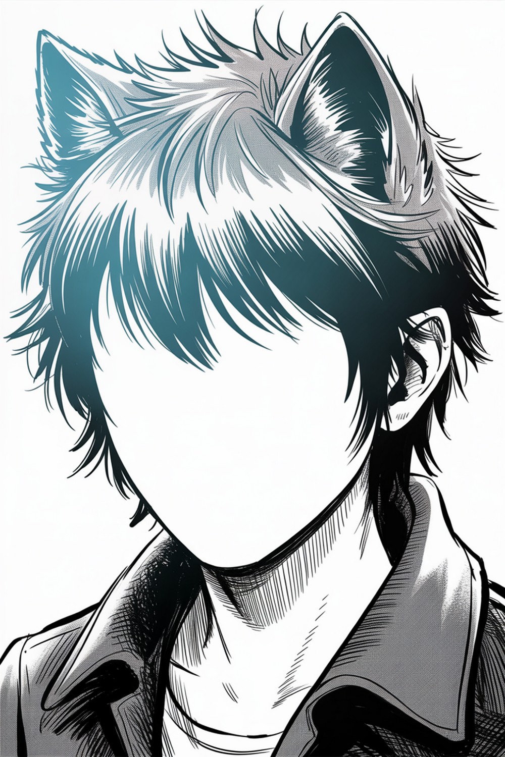 Wolf Cut Texture Layers Manga Hairstyles Drawing