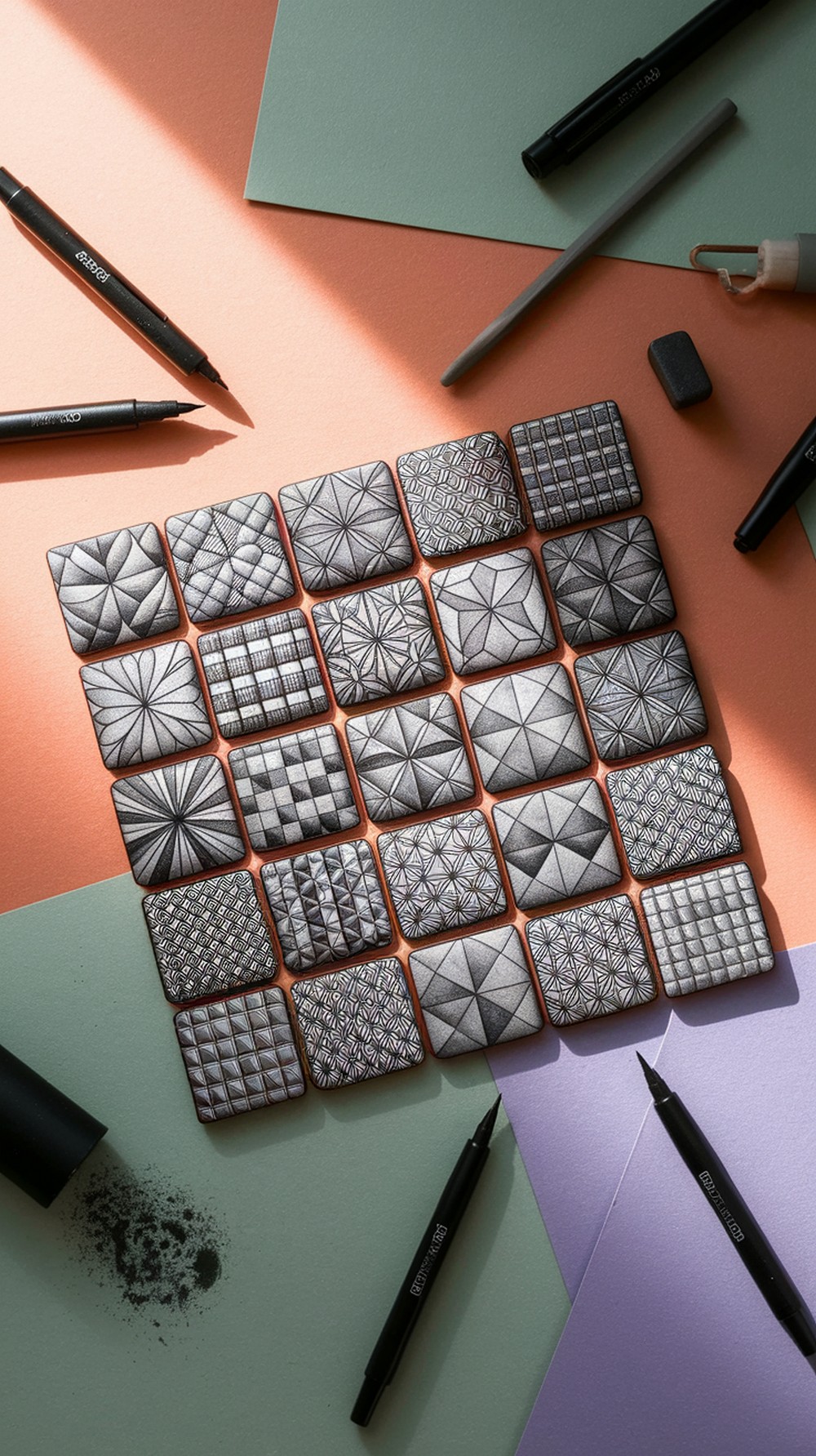 Zentangle Tile Mosaics