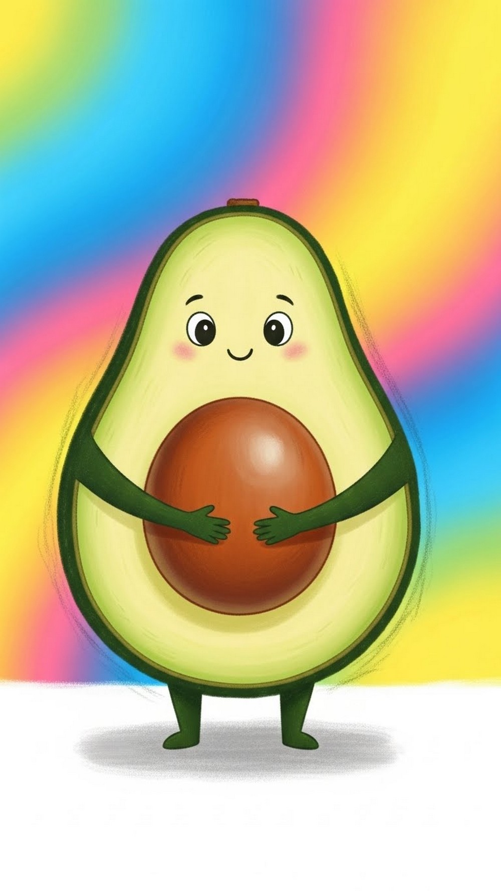 Avocado Hugging Its Pit