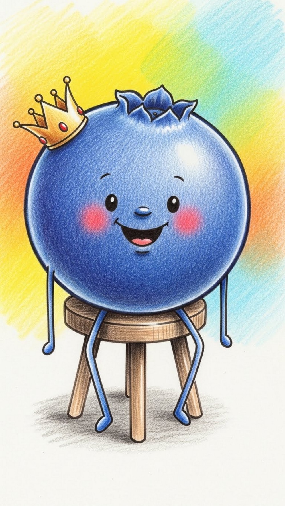 Blueberry on a Tiny Stool
