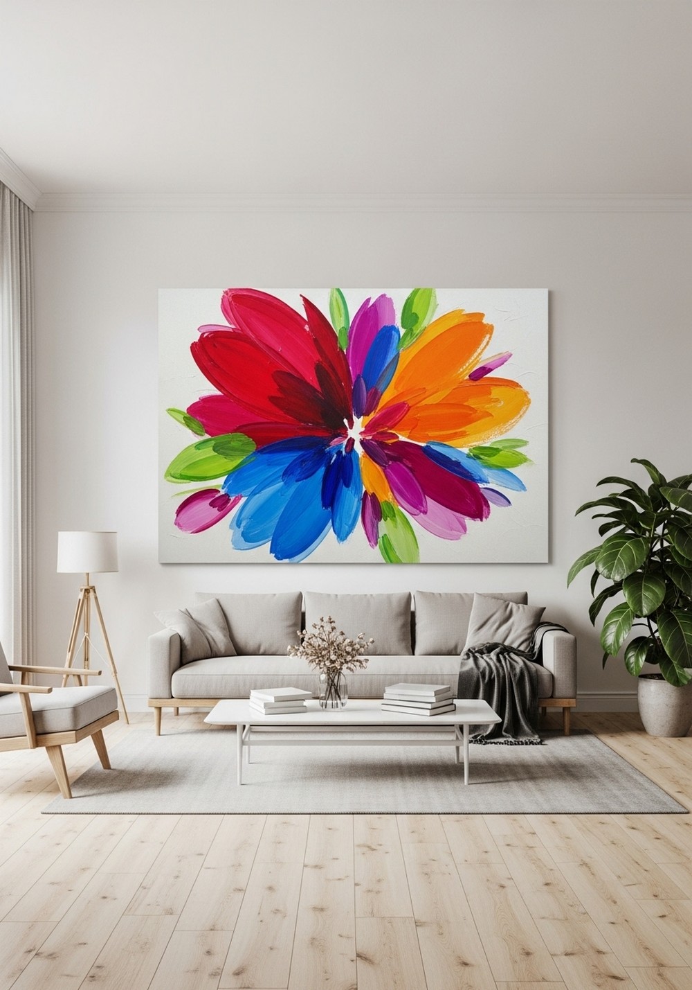 Bold Abstract Petal Bursts