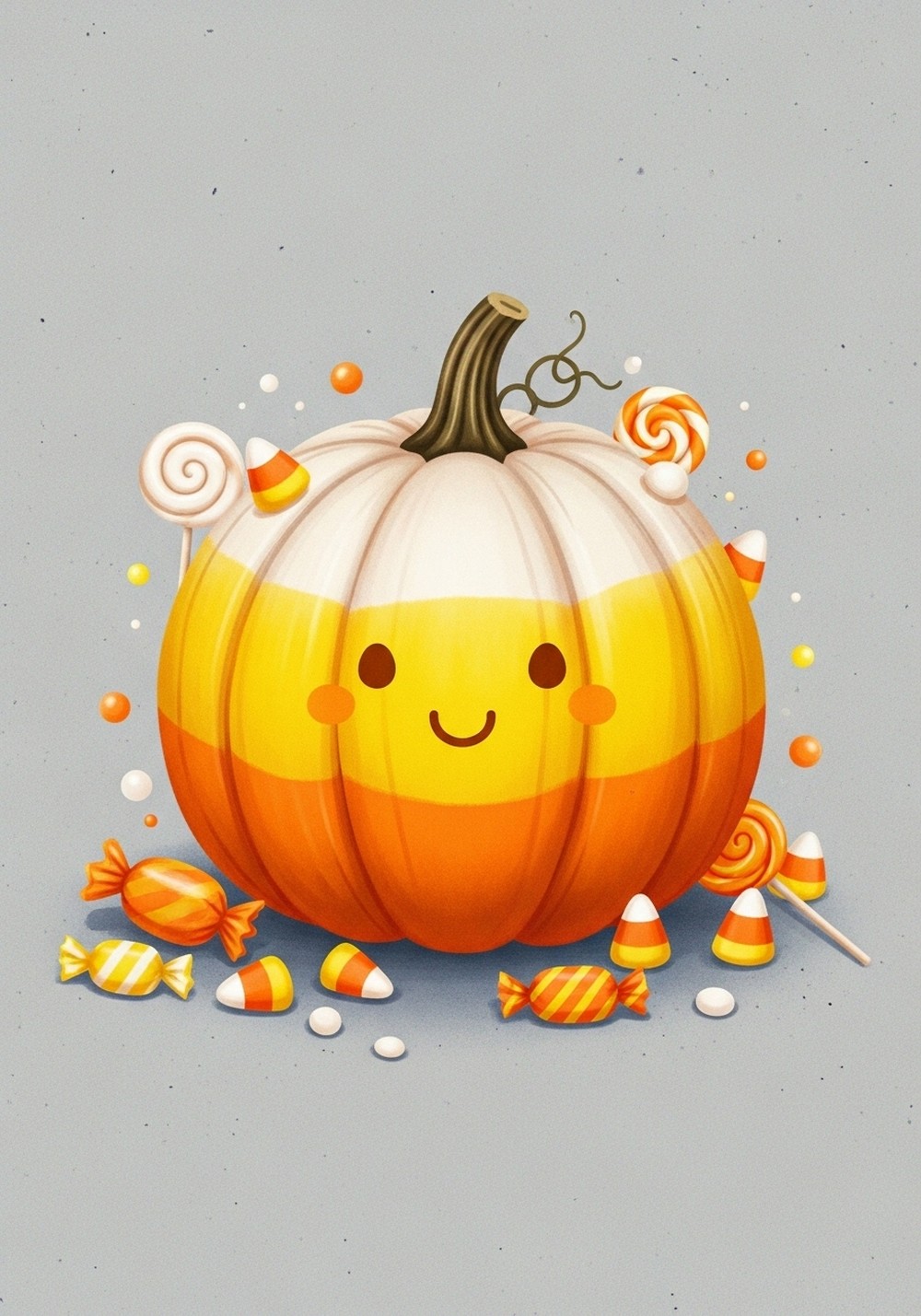 Candy Corn Color Palette Pumpkin Art