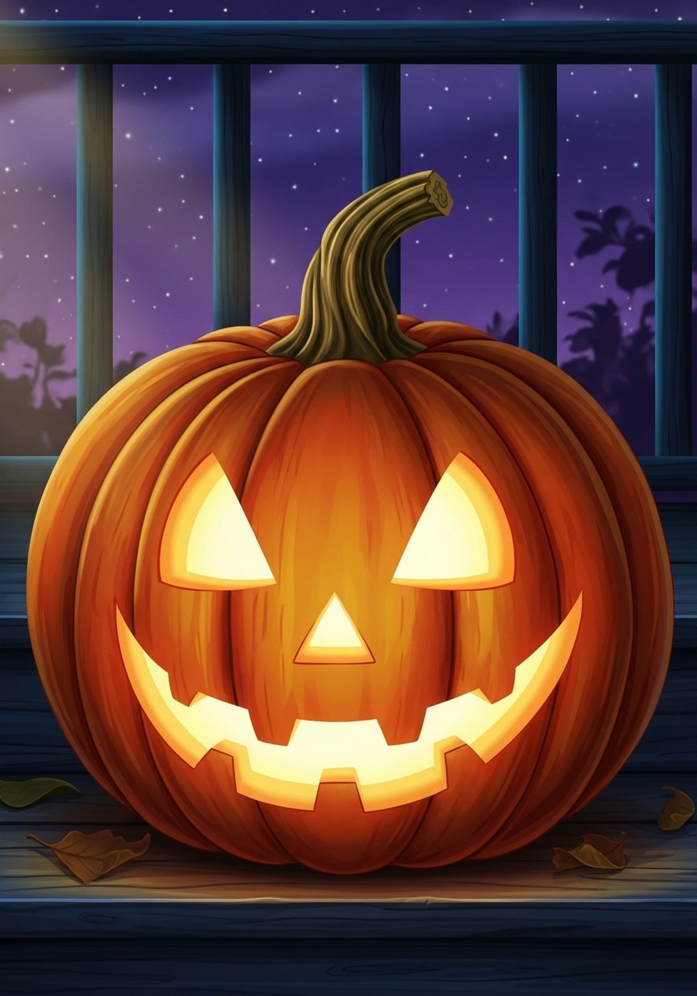 Classic Orange Jack-O’-Lantern Color Fun