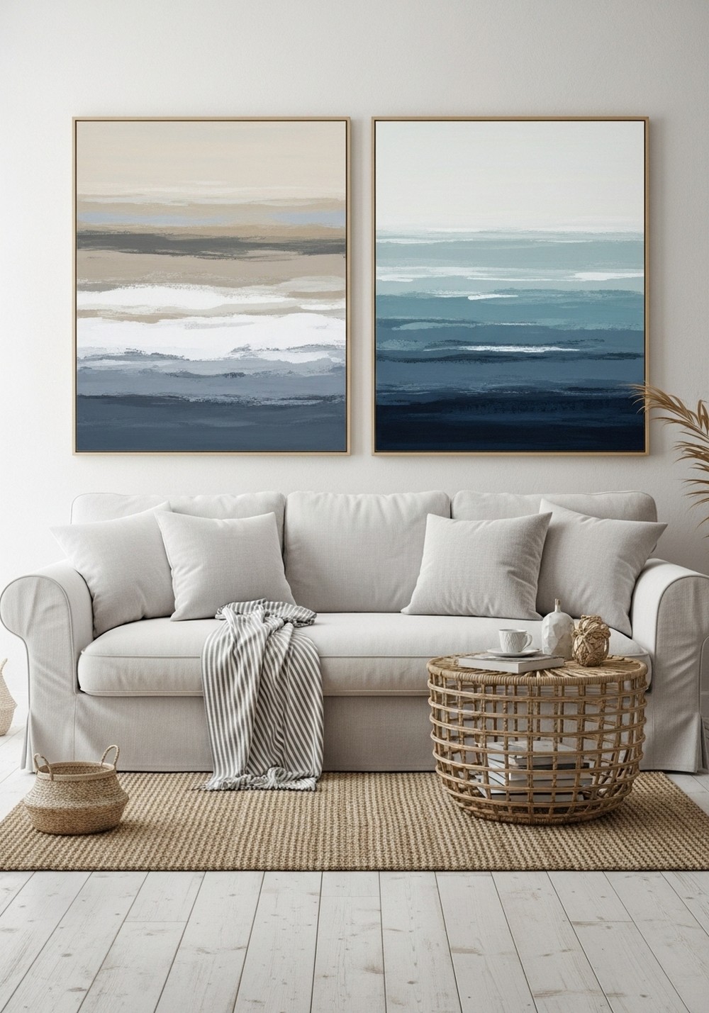 Coastal Colored Wall Art For Beachy Vibes