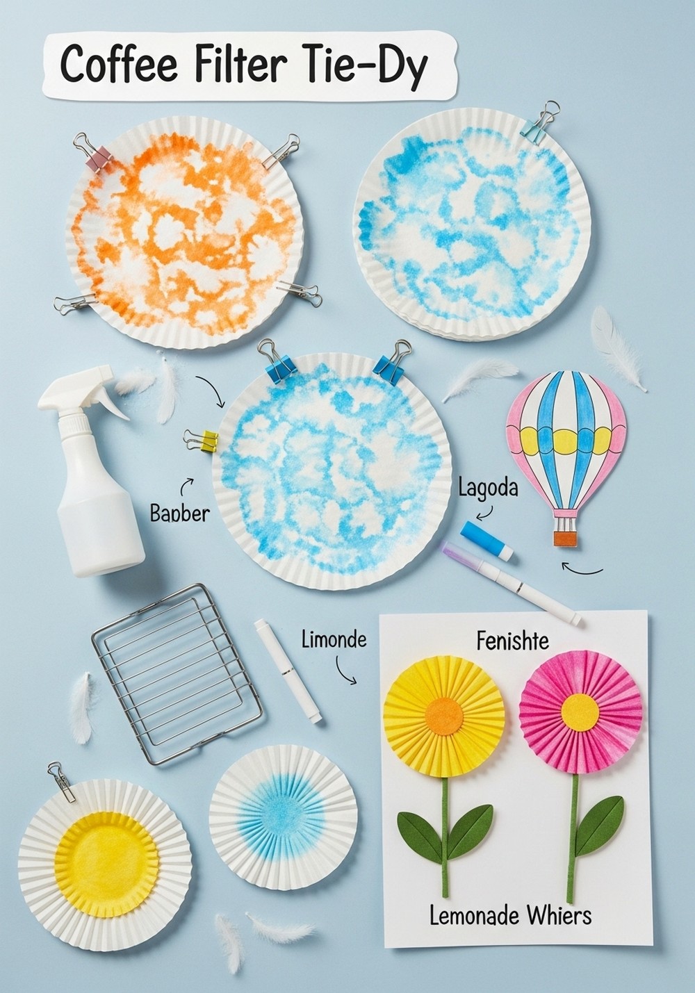 Coffee Filter Tie-Dye
