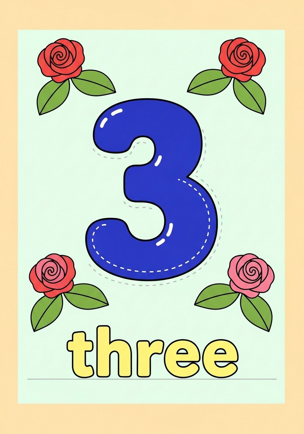 Count The Roses Number Coloring