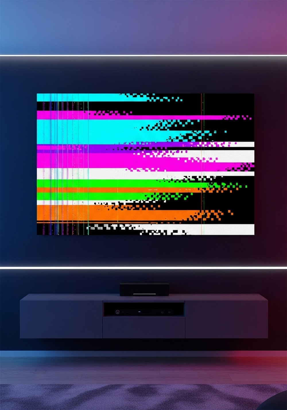 Digital Glitch And Pixel Noise Abstraction