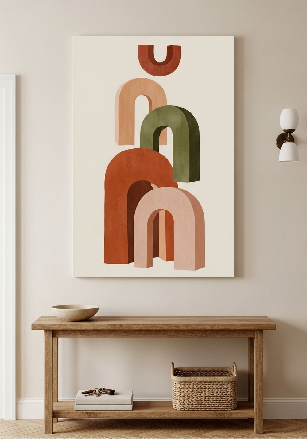 Earthy Terracotta Arch And Portal Canvas