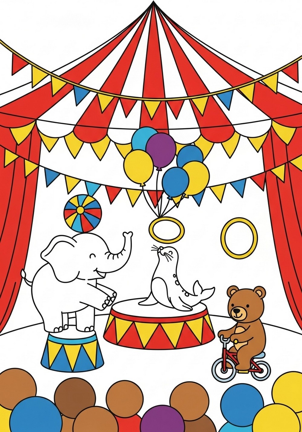 Friendly Circus Animal Show