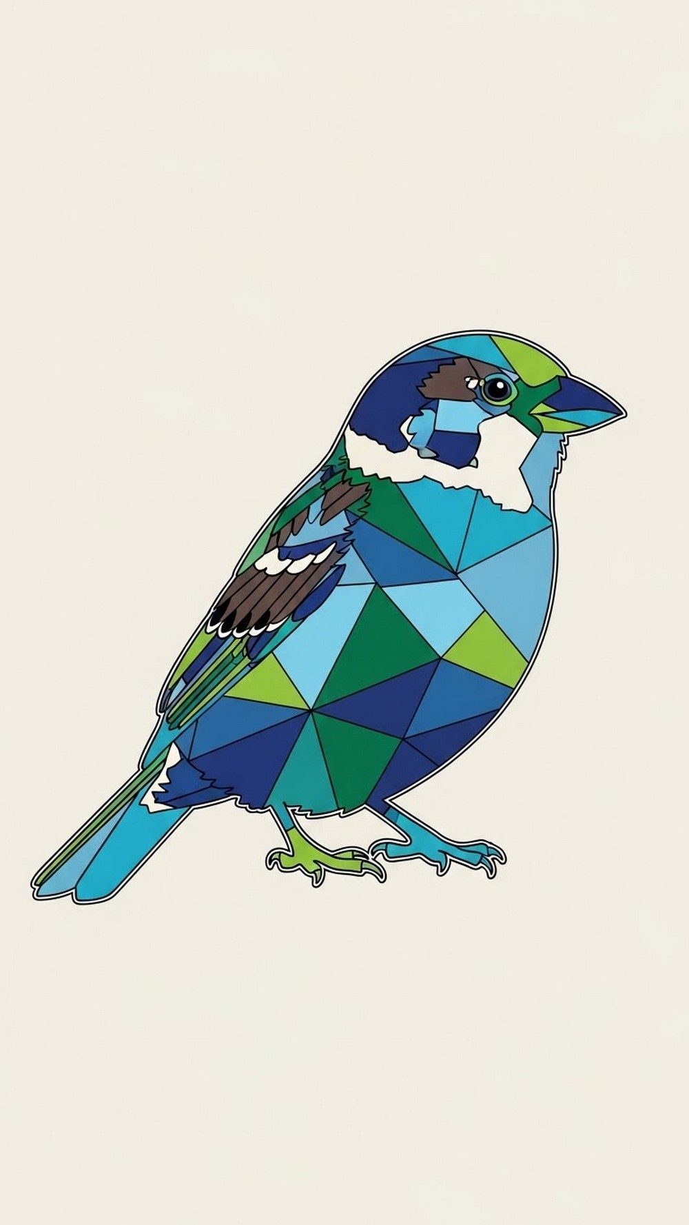 Geometric Pattern Sparrow