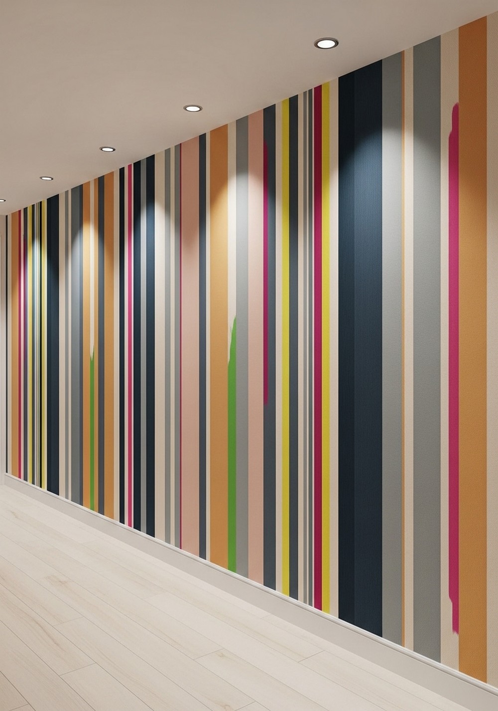 Linear Rhythm Stripes And Lines Piece