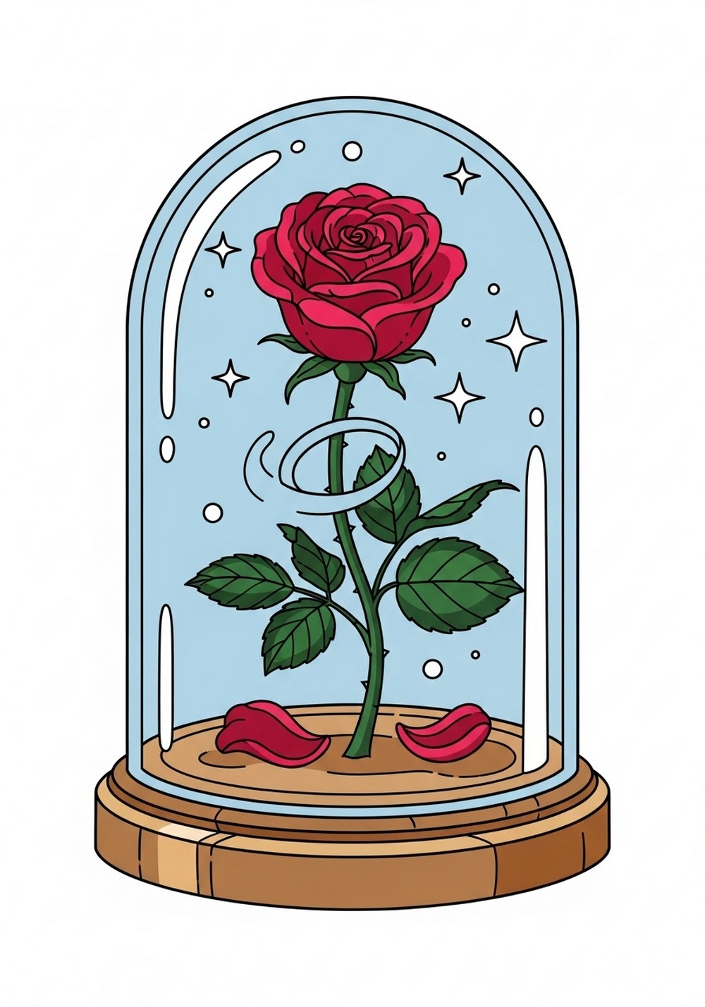 Magic Rose In A Glass Dome