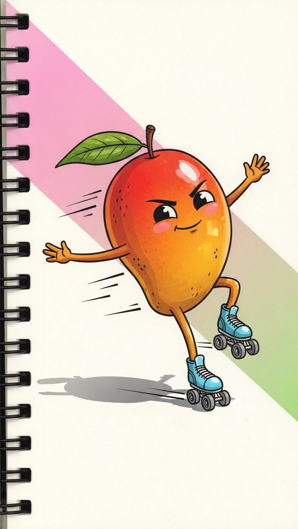 Mango Skating on Wheels
