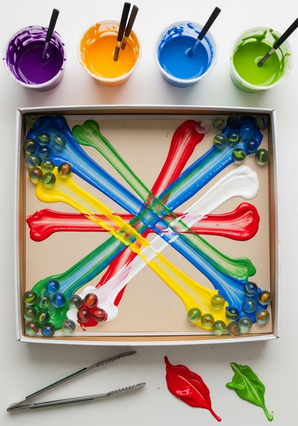 Marble Roll Painting